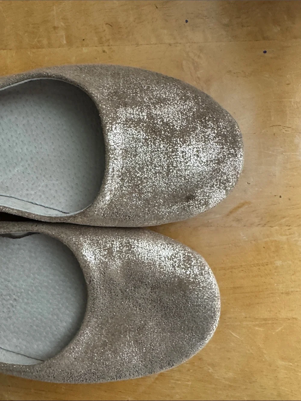FS/NY French Sole Metallic Gold Ballet Flats size 8.5